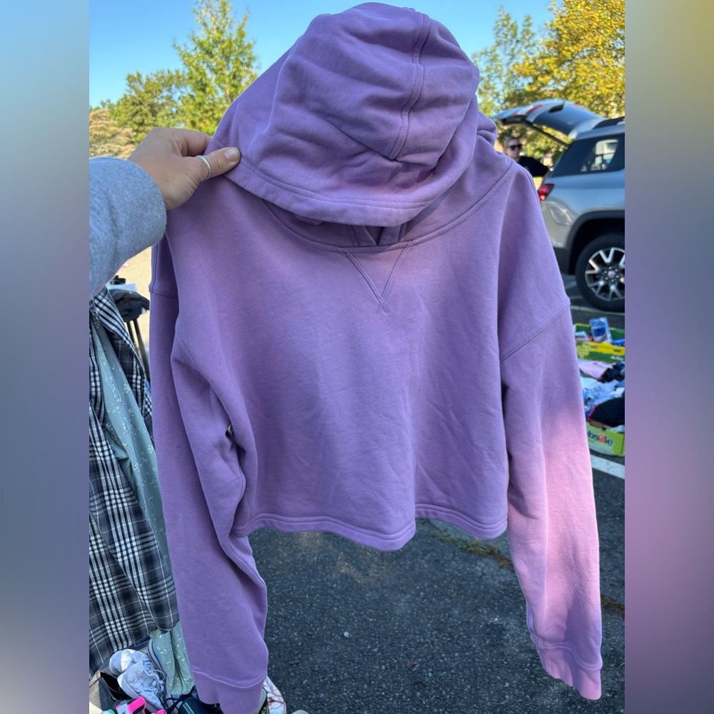 Lululemon All Yours Cropped Hoodie - Lavender